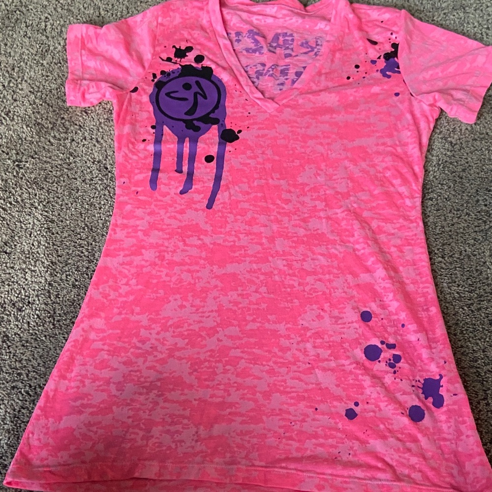 Pink and Purple Zumba Tee